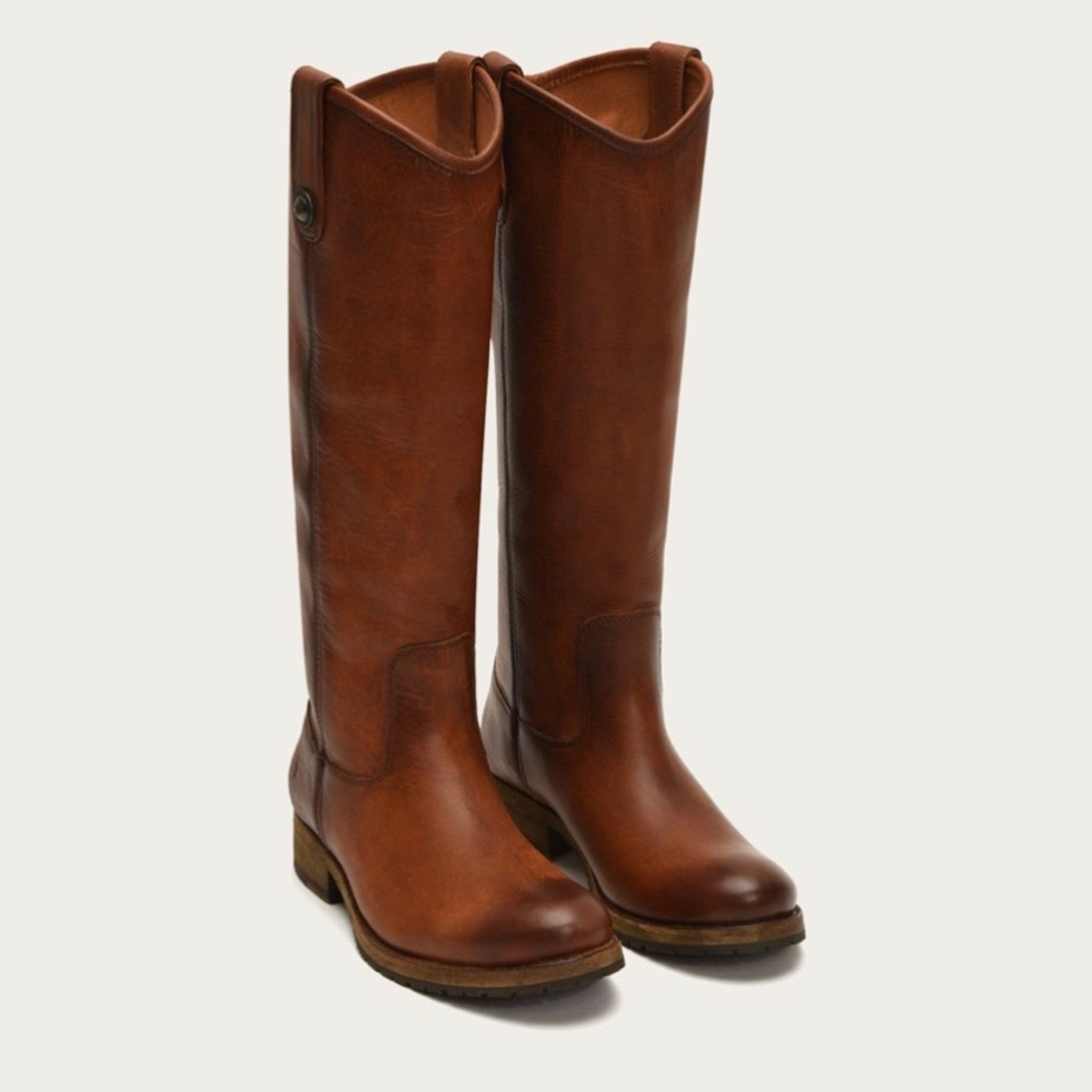 Melissa button lug Frye boots